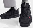 斐樂(lè )（FILA）官方豌豆加絨鞋老爹鞋2025冬季新款休閑厚底運動(dòng)鞋男鞋 黑-BK 40 曬單實(shí)拍圖