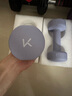Keep 彩色浸塑啞鈴 男女家用家庭健身肌肉塑形手臂輕重量紫灰色 3kg*2 曬單實(shí)拍圖