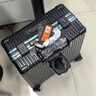 Walker Shop輕奢品牌登機箱鋁框拉桿箱小型輕便商務(wù)旅行箱前置開(kāi)口行李箱子 黑色 18英寸 【橫版登機箱】 曬單實(shí)拍圖