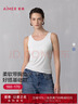 愛(ài)慕（Aimer）舒悅2025新品春夏打底寬肩帶女士帶杯帶胸墊背心上衣AM72B511 牙白色100 L 170 曬單實(shí)拍圖
