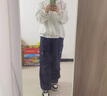 紅蜻蜓美式藏青色工裝褲女春秋2025新款束腳高腰闊腿休閑褲傘兵褲子 藏青色 【常規款】 建議身高158-169cm L （建議體重 109-118斤） 曬單實(shí)拍圖