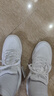 安踏輕程板鞋女鞋新款小白鞋子女輕便百搭男女同款休閑鞋運(yùn)動(dòng)鞋 曬單實(shí)拍圖