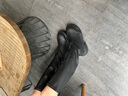 COOLCHAP【李一桐同款】瘦瘦靴長(zhǎng)靴彈力靴厚底中筒長(zhǎng)筒馬丁靴 黑色（高筒） 38 曬單實(shí)拍圖