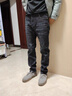 羅蒙商務(wù)休閑牛仔褲男士春秋彈力韓版修身顯瘦直筒小腳褲男生長(cháng)褲子男 359深藍色+3181煙灰色【兩條裝】 常規 31-2尺4建議125-135斤 曬單實(shí)拍圖
