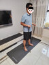 中歐男士健身墊大尺寸瑜伽墊加厚加寬靜音專業(yè)防滑運(yùn)動(dòng)減震跳操隔音墊 黑【185*61cm】含綁帶 10mm(厚度) 曬單實(shí)拍圖