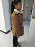 G.DUCKKIDS女童派克服外套加絨冬裝2025新款秋冬洋氣兒童中長(cháng)款棉衣服 高品質(zhì)加絨派克服卡其色 120 碼建議身高110CM 曬單實(shí)拍圖