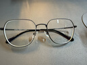 依視路（ESSILOR） 鉆晶系列高清耐磨防藍光近視超薄鏡片專業(yè)配度數(shù)眼鏡架男女鏡框 鈦+金屬-全框-4023BK-黑色 鏡框+依視路膜巖高清1.60現(xiàn)片 曬單實拍圖