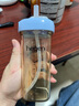 HEGEN海格恩兒童吸管杯蓋通用奶瓶杯配件1-3-6歲寶寶喝奶直飲喝水杯蓋 藍色吸管杯蓋 配件 曬單實拍圖