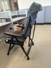 瑞仕達折疊床單人折疊椅辦公室午休午睡床家用宿舍躺椅辦公電腦椅 豪華加固滑輪款灰+頭部支撐+椅墊 曬單實(shí)拍圖