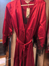 絲界重磅真絲睡袍兩件套100%桑蠶絲法式蕾絲性感吊帶睡裙情趣浴袍禮物 曬單實(shí)拍圖
