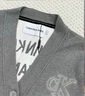 Calvin KleinJeans25秋季新款男士休閑學(xué)院ck字母提花紐扣V領(lǐng)針織開衫4RD389G P7E-英雄灰 S 曬單實拍圖