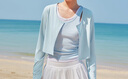 森馬（Semir）UPF100+|涼感防曬衣女短款圓領(lǐng)正肩開(kāi)衫2025夏空調衫109325108001 曬單實(shí)拍圖