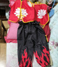 哪吒衣服套裝演出服 六一兒童節表演演出服 哪吒衣服套裝（十件套） 110 （全套道具） 曬單實(shí)拍圖