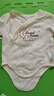 babylove嬰兒包屁衣秋季純棉提花哈衣寶寶爬服新生兒系帶家居服舒適秋衣 奶白色 59cm 曬單實(shí)拍圖