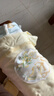 全棉時代雙面柔感純棉嬰兒連體衣服新生兒男女寶寶四季 黃+地圖66碼 曬單實拍圖