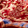 恒源祥家紡婚慶套件 刺繡大紅色結婚四件套1.8/2.0米床被套220*240龍鳳 曬單實(shí)拍圖