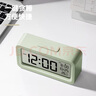 得力（deli）多功能背光電子鬧鐘兒童智能鐘學(xué)生專用起床神器開學(xué)必備綠LE103開學(xué)必備禮物開學(xué)季 曬單實(shí)拍圖