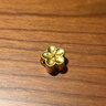 中銀鑫行桃花轉運珠吊墜足金999黃金項鏈掛墜硬金DIY手串送女友禮物 桃花吊墜（克重多退少補） 約0.8g 曬單實(shí)拍圖