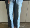 黛姿茹軟牛仔褲女秋季2025新款高腰闊腿褲女士寬松百搭九分窄版直筒褲 藍色/九分褲 3XL (31) 【推薦135-145斤】 曬單實(shí)拍圖
