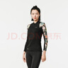 迪卡儂潛水服女溫泉沖浪服防曬泳衣SBT花卉密語L-4813408 曬單實(shí)拍圖