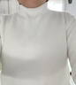 貓人黑色半高領(lǐng)毛衣女秋冬季加絨加厚一體絨內搭打底衫中領(lǐng)保暖上衣 曬單實(shí)拍圖