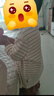 貝肽斯兒童長袖T恤2025年秋冬新款男女童寶寶中領(lǐng)打底衫條紋上衣 曬單實(shí)拍圖