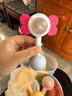 babycare嬰幼兒手搖鈴玩具0-1歲新生兒趣味安撫牙膠玩具牙膠搖鈴艾格白 曬單實(shí)拍圖