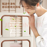 百草園牛津布藝收納箱衣服棉被整理箱衣柜儲(chǔ)物箱盒百納箱66L米白1個(gè)裝 曬單實(shí)拍圖