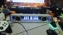邁從（MCHOSE）K20電競音響音箱桌搭桌面電腦音響游戲可插拔麥有線藍(lán)牙7.1環(huán)繞聲效家用臺(tái)式長條驅(qū)動(dòng) K20音箱 白色  可插拔麥克風(fēng) 曬單實(shí)拍圖