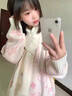 VEOX毛衣女針織衫女2025新款秋冬學院風小貓?zhí)峄▽W生中長款韓版寬松 粉紅色毛衣 M 95-110 曬單實拍圖