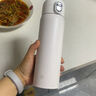京東京造保溫杯 水杯男女 316不銹鋼學(xué)生禮物送老師【一鍵彈蓋】白480ml 曬單實(shí)拍圖