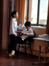 兒童褲子男童女童2025春款休閑校服直筒褲校服西褲 黑色 150 曬單實(shí)拍圖
