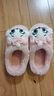 迪士尼女童棉拖鞋兒童拖鞋室內防滑秋冬季瑪麗貓棉拖F4626TS2 粉 32-33 曬單實(shí)拍圖