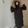 楊紫同款零下40度500g極寒鵝絨羽絨服情侶超厚哈爾濱旅游防寒外套 黑色  貉子真毛領(lǐng) 男女同款單件極寒保暖 M 充絨量420克-建議100~120斤左 曬單實拍圖