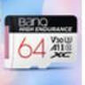 banq 64GB TF（MicroSD）存儲卡 A1 U3 V30 4K 行車(chē)記錄儀&安防監控專(zhuān)用內存卡 高度耐用 讀速100MB/s 曬單實(shí)拍圖