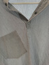 無印良品（MUJI）男式?jīng)龈泻嗬I(lǐng)短袖T恤 男士打底衫男款25年夏季涼感物語男裝 藏青色條紋 L (175/100A) 曬單實拍圖