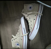 匡威（Converse）官方 All Star男女簡約休閑板鞋高幫鞋小白鞋159484C 159484C 43 曬單實拍圖