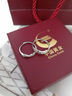 中國(guó)黃金（CHINA GOLD）連理枝足銀情侶戒指對(duì)戒男女求婚對(duì)戒七夕情人節(jié)禮物送女朋友老婆 足銀連理枝對(duì)戒【中金禮盒】+代寫(xiě)賀卡/刻字 曬單實(shí)拍圖