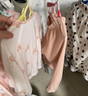 巴厘小豬兒童睡衣夏季長袖薄款空調(diào)服本草棉寶寶家居服純棉男女童內(nèi)衣套裝 小象積木 100 曬單實(shí)拍圖