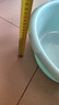 CHAHUA茶花 塑料盆39cm大號洗臉盆子洗衣服內(nèi)褲盆成人兒童洗腳清潔盆 曬單實拍圖