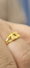 中國(guó)黃金（CHINA GOLD）黃金戒指女士足金愛(ài)心戒指純金生日禮物送女友老婆 足金愛(ài)心戒指約2.1g 曬單實(shí)拍圖