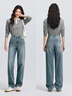 森馬（Semir）森柔牛仔|商場(chǎng)同款牛仔褲女長(cháng)褲2025春季直筒褲潮流103125124013A 曬單實(shí)拍圖