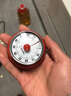 多利科（Dretec）日本計時器廚房定時器機械吸冰箱時間計時器時鐘鬧鐘提醒器正紅色 曬單實拍圖