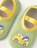 貝瑞加（Babyprints）寶寶學(xué)步襪2雙套嬰兒夏季地板襪室內早教襪套輕薄透氣鞋襪 藍綠L 曬單實(shí)拍圖