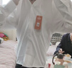 羅蒙男童白襯衫小學(xué)生長(cháng)袖口袋襯衫兒童春秋襯衣中大童演出服 白色150 曬單實(shí)拍圖