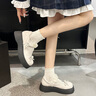 幻潮鳥(niǎo)厚底小皮鞋女2026春季新款日系JK瑪麗珍鞋百搭學(xué)生英倫風(fēng)單鞋子女 亮光黑 37 曬單實(shí)拍圖