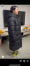 三彩【95白鵝絨】2025冬季新款鵝絨服長(cháng)款羽絨服防水被子服S 烏黑色 M 160/84A 曬單實(shí)拍圖