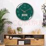康巴絲（Compas）客廳鐘表萬(wàn)年歷石英鐘表掛墻時(shí)鐘日歷掛鐘 C3219AY墨綠色 35cm 曬單實(shí)拍圖