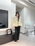 坦博爾【熱銷60萬件】泡芙短款可脫卸帽羽絨服女冬季面包服保暖外套520D 奶芙米 S (160) 曬單實(shí)拍圖