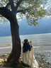 微光里披肩女2025新款外搭民族風(fēng)拍照外搭云南旅游針織復古披風(fēng)斗篷外套 米色（100*135cm） 曬單實(shí)拍圖